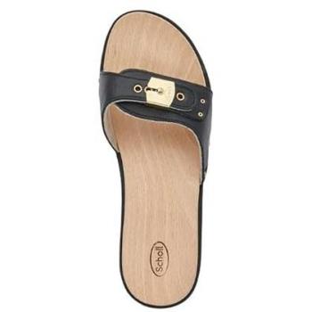 Scholl Women's Black Tank Heel Sandals Size 36