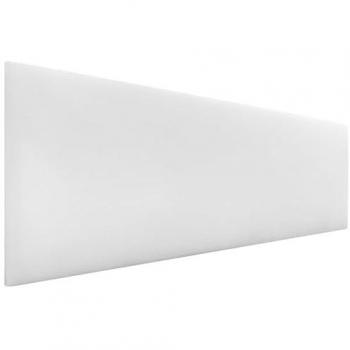 Cabecero Tapizado de Polipiel o Tela AQUALINE Liso Blanco 160x50cm para Camas 150/160 cm - Dhome