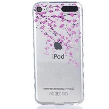case cover para Apple iPod Touch 5 / Touch 6,Crisant Flores hermosos del ciruelo Diseño Protección suave Transparente Antideslizante ultra delgado TPU Gel silicona Teléfono Celular Back funda Carcasa para Apple iPod Touch 5 / Touch 6