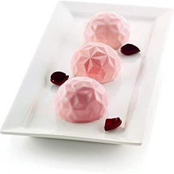 Silikomart Mini Gemma Silicone Mold - 6 Cavity Gemstone-Shaped Dessert Tray, Ø 68 x 42 mm