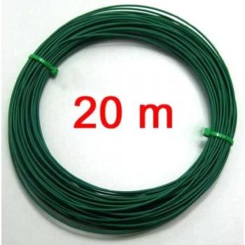 1 Rollo de alambre kunststoffummantelt 1,4 mm, encuadernado y plantas wickel alambre, 20 m