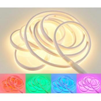 Tira LED RGB Efecto Neón 14W 3000K Longitud 3m