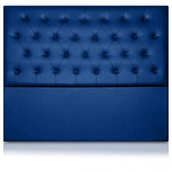 Cabecero Afrodita Tapizado en Polipiel Azul 160x120cm, Altura 120cm