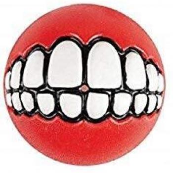 Rogz Grinz Pelota, grande, 7,8 cm, color rojo