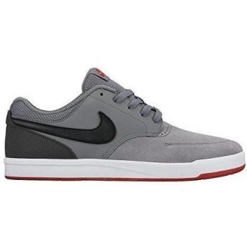 Nike SB Fokus PRM Zapatillas de skateboarding, Hombre, Gris / Negro / Naranja, 45