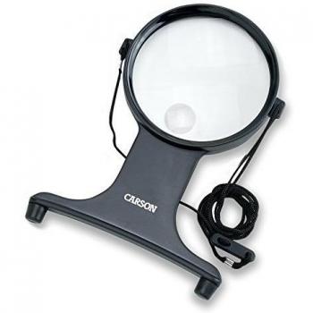 Carson MagniFree Lupa Manos-Libres con Aumento de 2x y Lente Spot de 3.5x