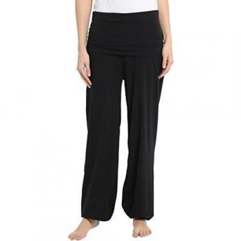 Ultrasport Balance - Pantalones largos de yoga para mujer, color negro, talla M