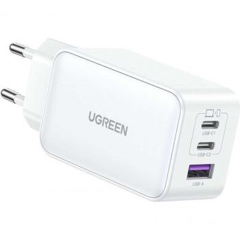 UGREEN Nexode USB-A+2*USB-C 65W GaN Tech Fast Charger White