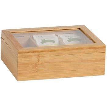 Caja para Infusiones Bambú Andrea House cc73015 21 x 16 x 7,5 cm