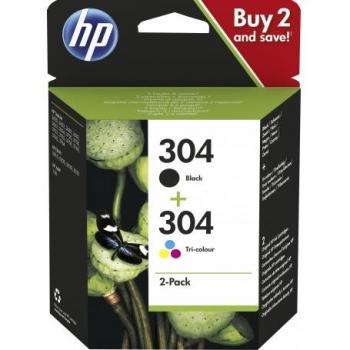 HP 304 Original Negro + Color Tricolor (Pack de 2)