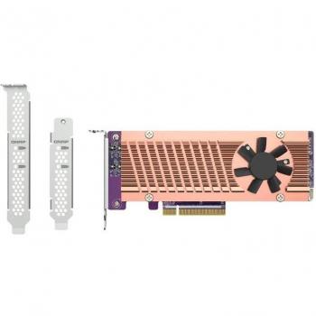 Tarjeta de Red Qnap QM2-2P-384A con Adaptador Interno M.2 para Mejor Conectividad