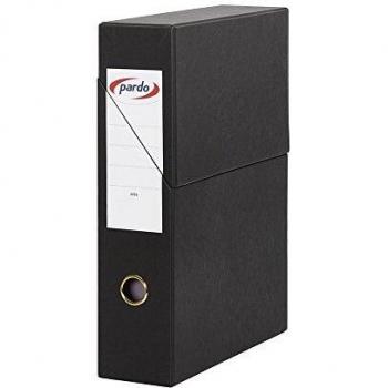 Pardo 245601 - Estuche archivador 80 mm, color negro