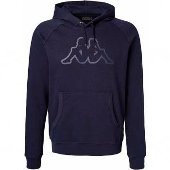 Kappa - Sudadera con capucha de hombre Zaiver azul océano - XXL