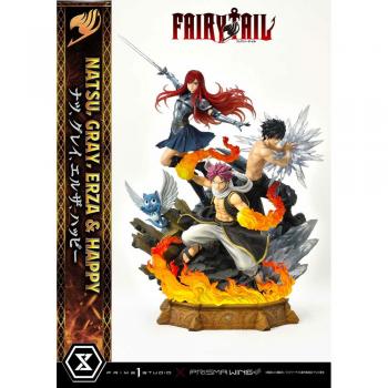 Prime 1 Studio Fairy Tail Estatua PVC 1/7 Natsu, Gray, Erza, Happy 57 cm