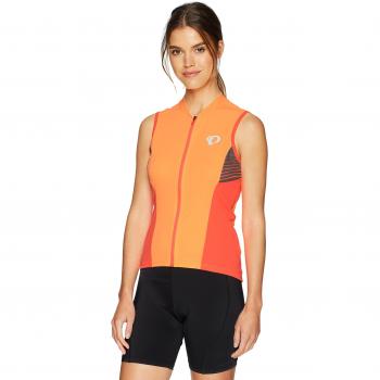 Pearl izumi w seleccione busqueda sl jersey mujer orange popfiery coral diffuse