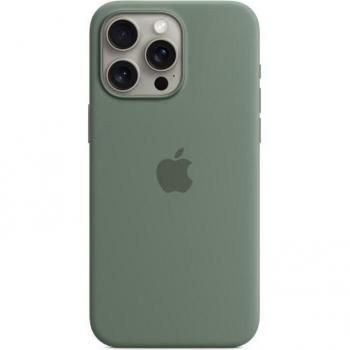 Apple iPhone 15 Pro Max Silicone Case with MagSafe - Cypress Green