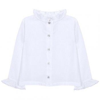 Gocco Camisa Volantes, Blusa para Bebés, Blanco