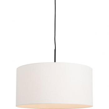 Lámpara Colgante Moderna Negra con Pantalla Blanca de 50 cm - COMBI 1