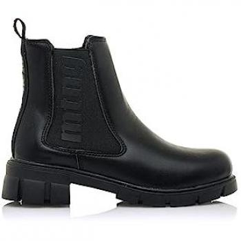 Botines Mujer MTNG MARS 48625 - Cuero Sintético - Cómodos y Transpirables - Color Negro - Talla 39