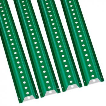 VEVOR 6FT Green Heavy Duty Steel U-Channel Sign Post, 4-Pack Fixed Fence Posts for Garden, Courtyard, Farm or Traffic