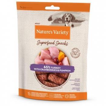 Nature's Variety Superfood Snack para Perros con Pavo, Arándanos Rojos y Calabaza 85g