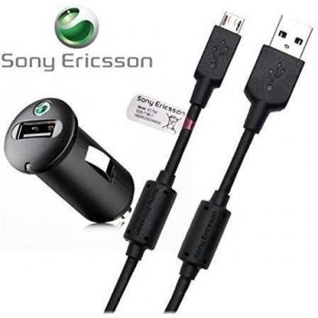 Sony AN400Cargador de Coche Cabeza y ec-803Micro USB), color negro