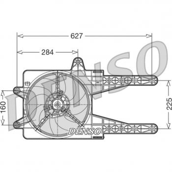 Ventilador de refrigeración del motor DENSO DER09013 para FIAT Punto