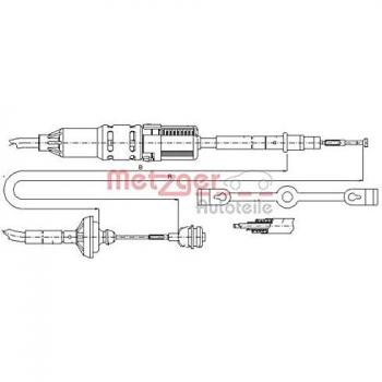 Cable de embrague Metzger 10.3211 para VW Transporter T4 con ajuste automático