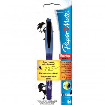 Paper Mate Replay Max - Bolígrafo de punta de bola con tinta borrable
