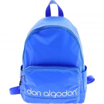 Mochila unisex color azul con cremallera