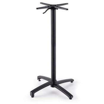 Base de mesa basculante de 108 cm en aluminio negro Oviala