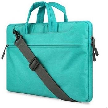 GADIEMENSS Water-resistant Laptop Shoulder Briefcase Bag Portable Computer case handbag For Apple Macbook Pro 15.4 Sky Blue