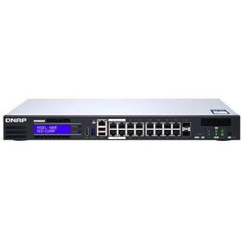 QNAP QGD-1600P Managed Gigabit Ethernet PoE++ Switch with NAS and Router Functions, 16 Ports