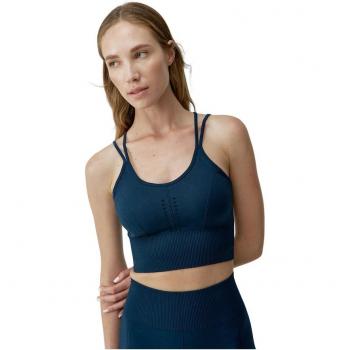 Top de yoga India Sailor Blue - Diseño exclusivo para mujeres que buscan comodidad y estilo en sus prácticas de yoga.
