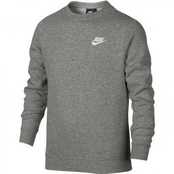 Nike B Nsw Crw Club Flc Camiseta de Manga Larga, Niños, Gris