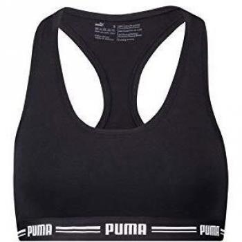 PUMA Women Racer Back Top Hang Sujetador Deportivo Black para