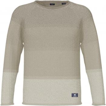 Jack & Jones Hill Gradient Beige Knit Sweater for Men