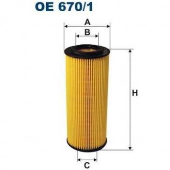 Filtron OE670/1 Bloque de Motor