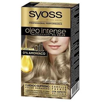 Syoss Oleo Intense Permanent Oil Hair Color 8-05 Beige Blonde (Ammonia-Free)
