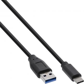 Cable USB 3.2 Gen 2 (1 m, tipo A a tipo C, color negro)