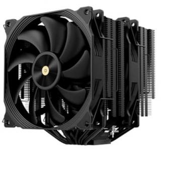 Base de Refrigeración para Portátil Hiditec CPUH10003 con Ventilador Disipador C40 Pro 14cm TDP 290W y 6 Tubos, Color Negro