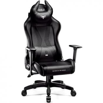 Silla Gaming Diablo X-Horn 2.0 King Size Negra, Ergonométrica con Apoyabrazos 3D y Cojín Ajustable