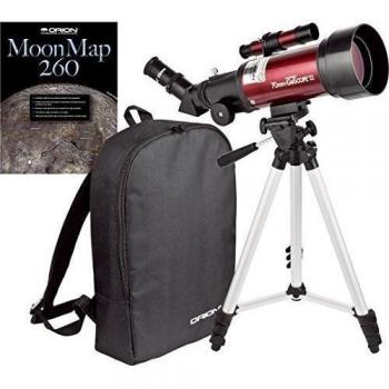 Kit lunar de telescopio refractor Orion GoScope II 70 mm
