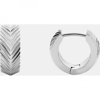 Pendientes Harlow de acero grabados