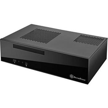Silverstone SST-ML09B - Carcasa de Ordenador silenciosa Milo Slim HTPC Mini-ITX, Negro