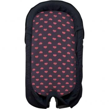 Sábana Bajera Capazo Stokke Algodón Hipoalergénico Jyoko Fluor Heart 120x60cm