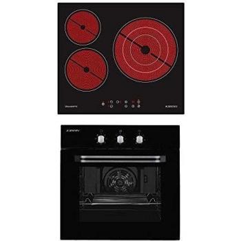 Pack Vitrocerámica y Horno Jocel JPK3EV200358, encastrable, 3 fuegos
