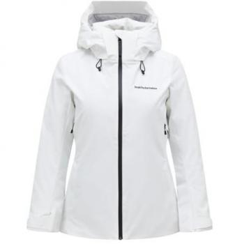 Chaqueta de esquí Peak Performance Anima para mujer, color blanco roto, talla Medium