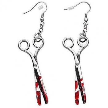 Pendientes Halloween de Tijeras Ensangrentadas