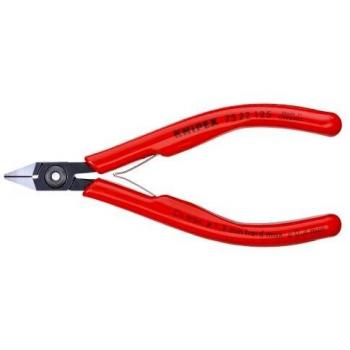 Knipex 75 22 125 - Alicates de corte diagonal para electrónica, longitud de 125 mm, diseño ergonómico, punta afilada para trabajos precisos, fabricados en acero de alta calidad, aptos para cortar